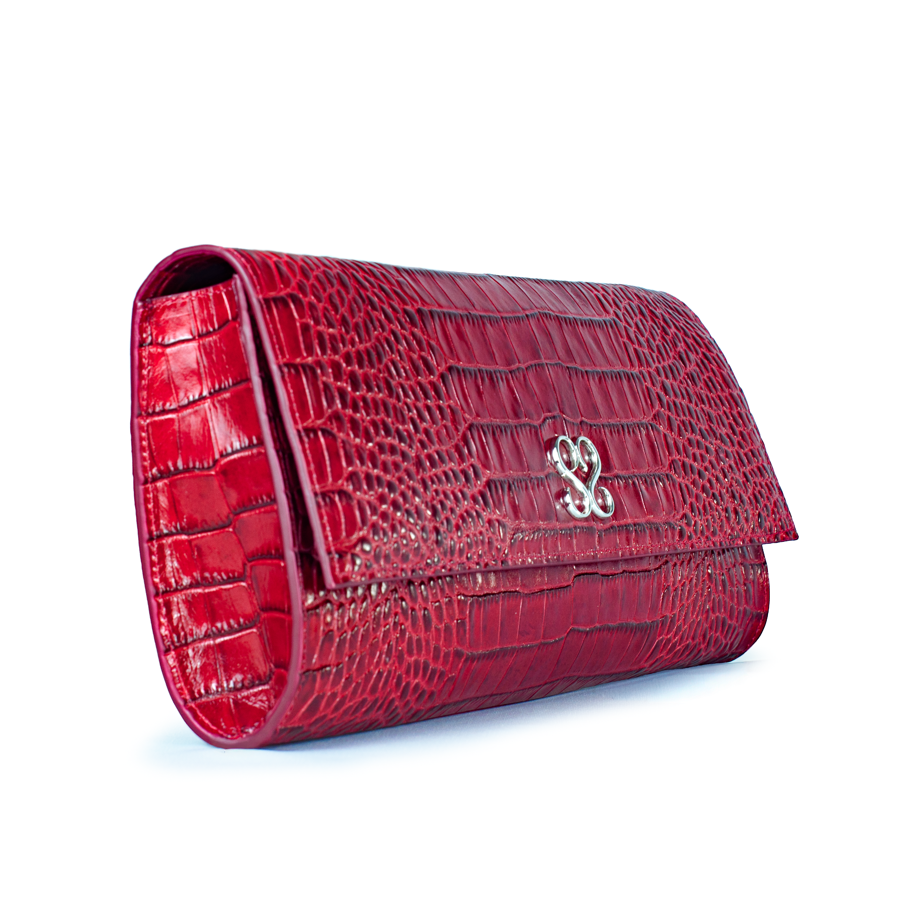 The Valentina Croc Set in Barbados Cherry - Stessa by Sarah