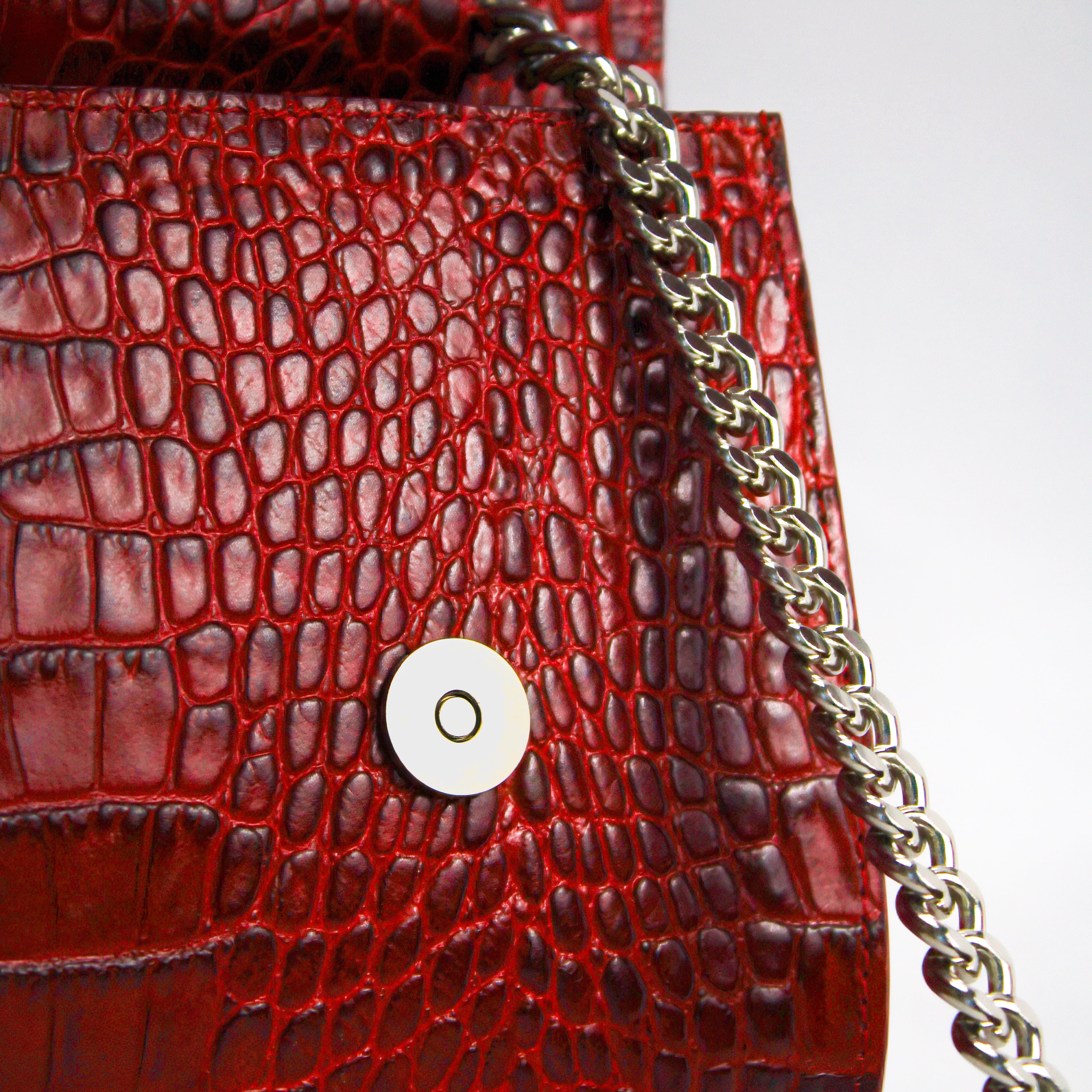 The Valentina Croc Set in Barbados Cherry - Stessa by Sarah