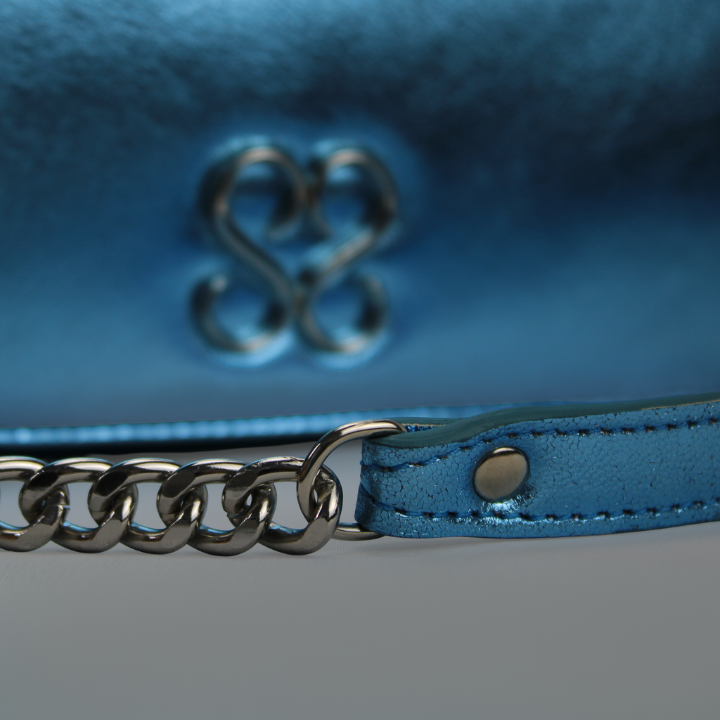Molly Luxe Clutch in Adriatic Blue - Stessa by Sarah
