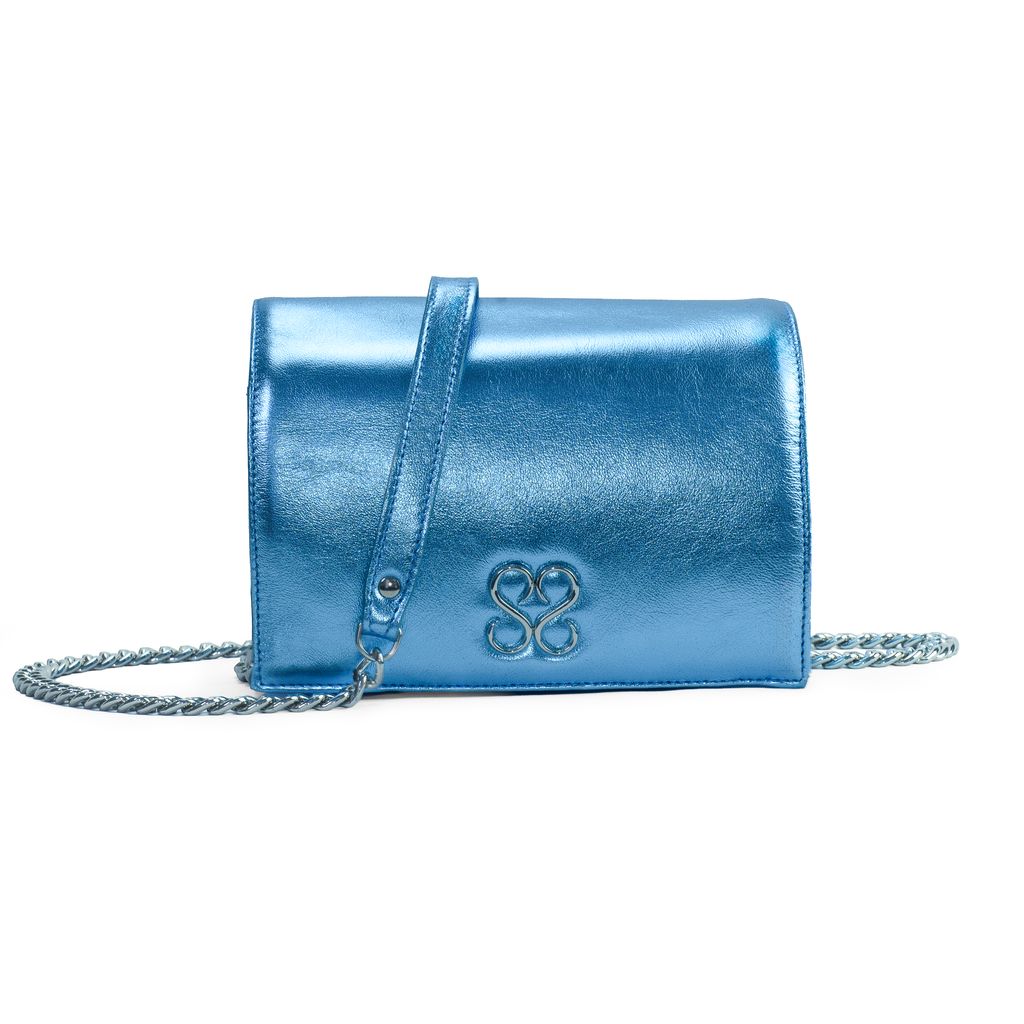 Molly Luxe Clutch in Adriatic Blue - Stessa by Sarah