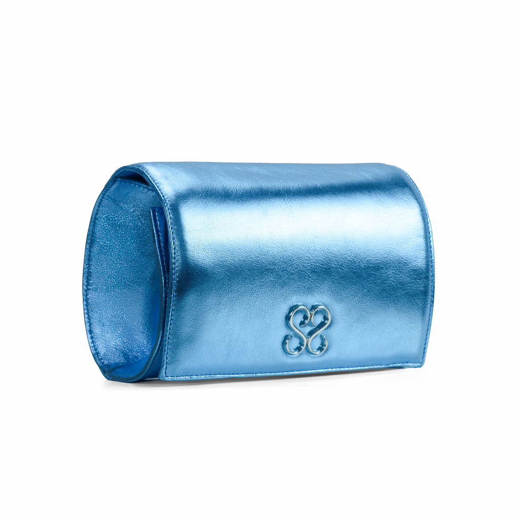 Molly Luxe Clutch in Adriatic Blue - Stessa by Sarah