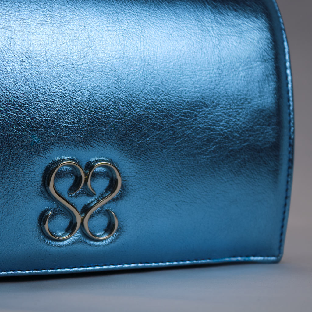 Molly Luxe Clutch in Adriatic Blue - Stessa by Sarah