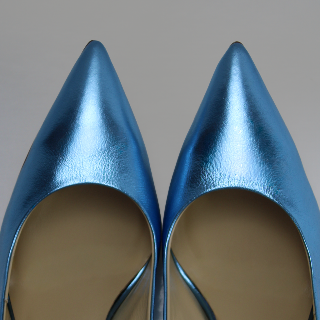 Molly Luxe Stiletto Pump in Adriatic Blue - Stessa by Sarah