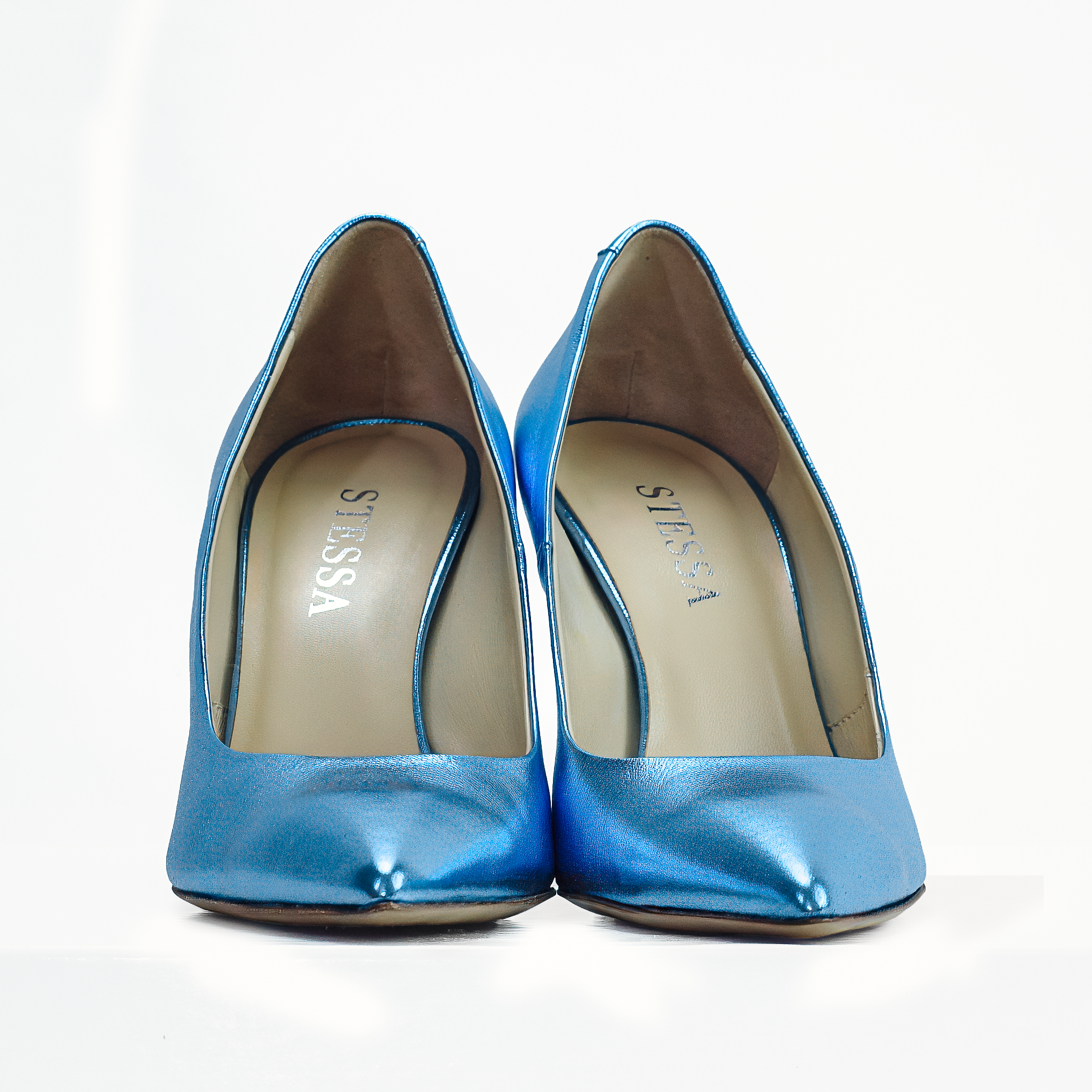 Molly Luxe Stiletto Pump in Adriatic Blue - Stessa by Sarah