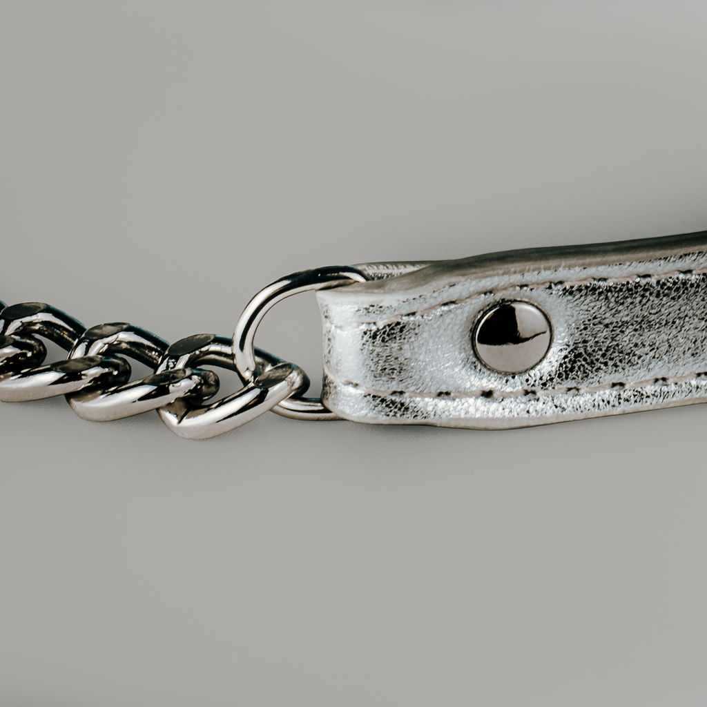 Molly Luxe Clutch in Silver - Stessa by Sarah