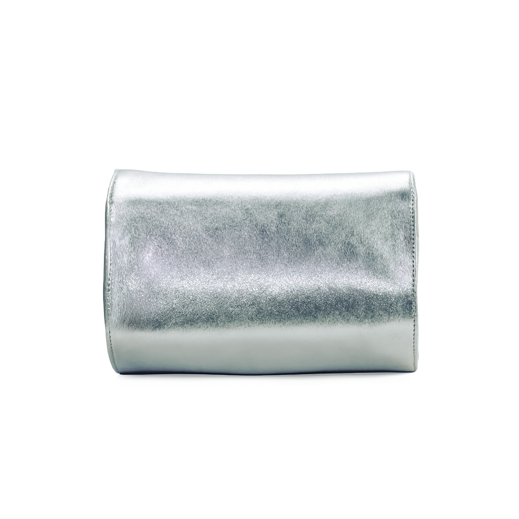 Molly Luxe Clutch in Silver - Stessa by Sarah
