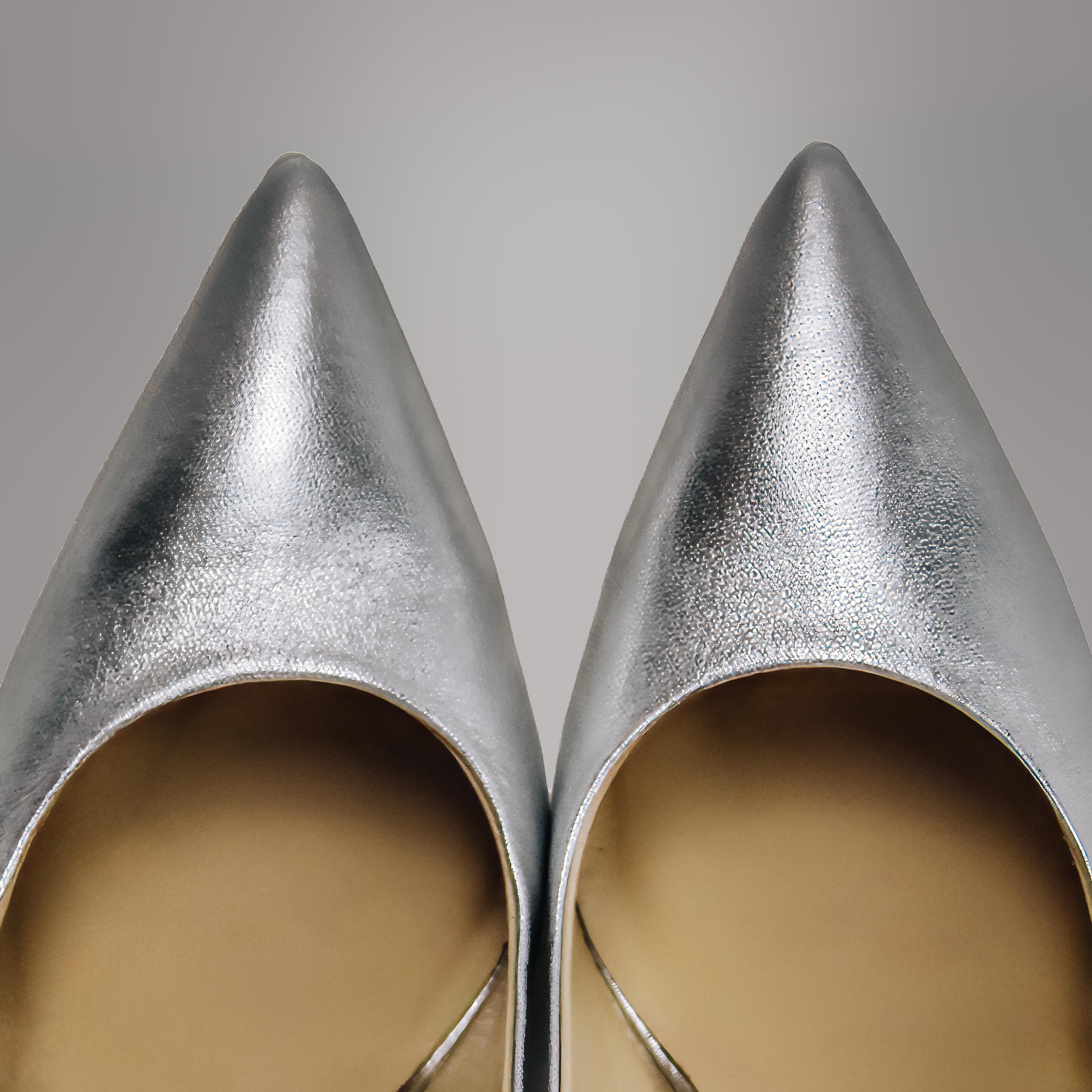 Molly Luxe Stiletto Pump in Silver - Stessa by Sarah