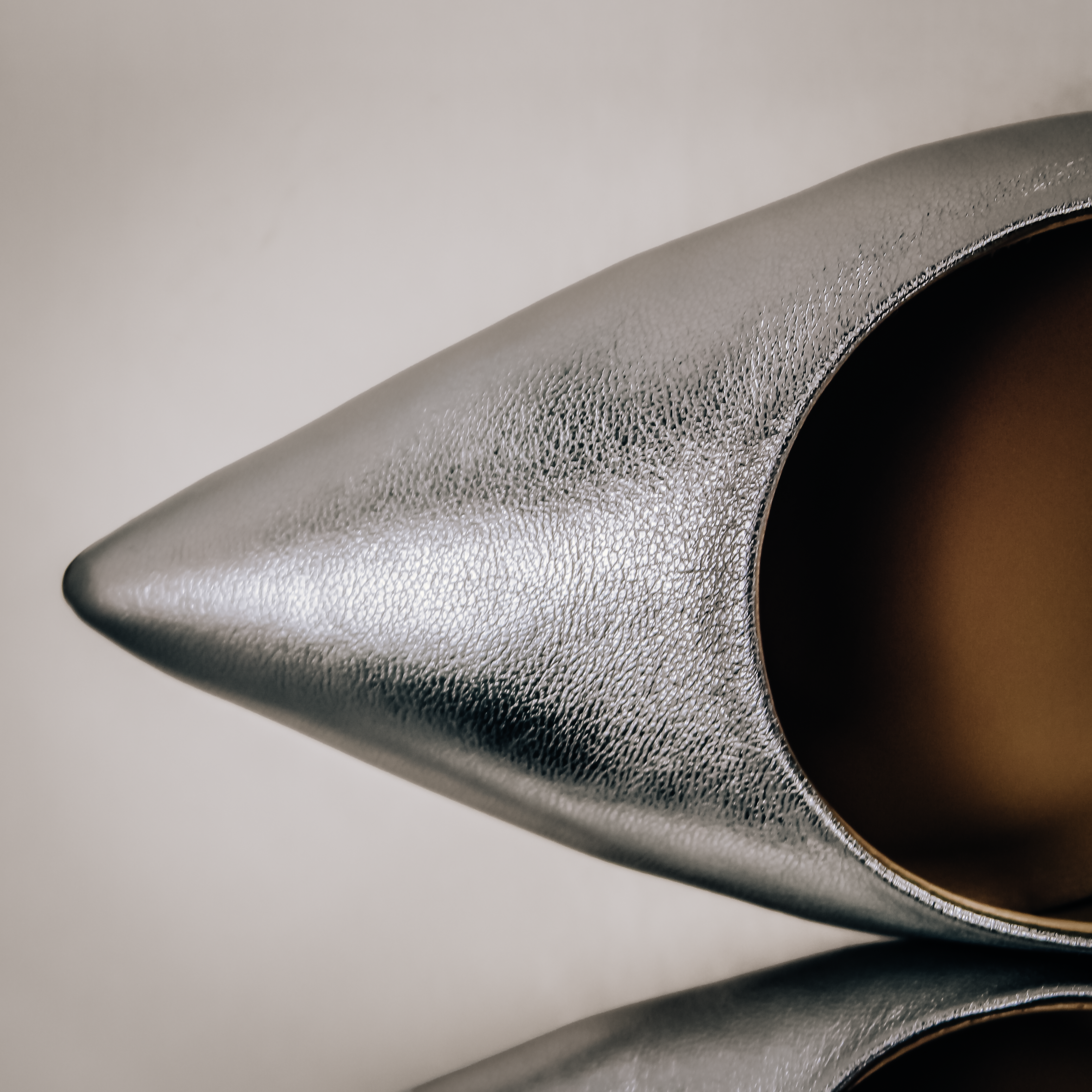 Molly Luxe Stiletto Pump in Silver - Stessa by Sarah