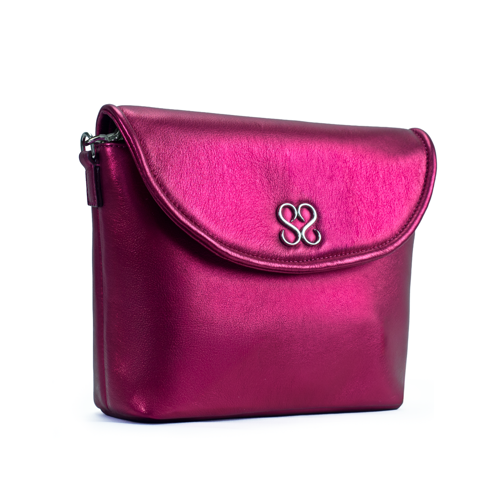 The Avalyn Clutch in Raspberry - Stessa by Sarah