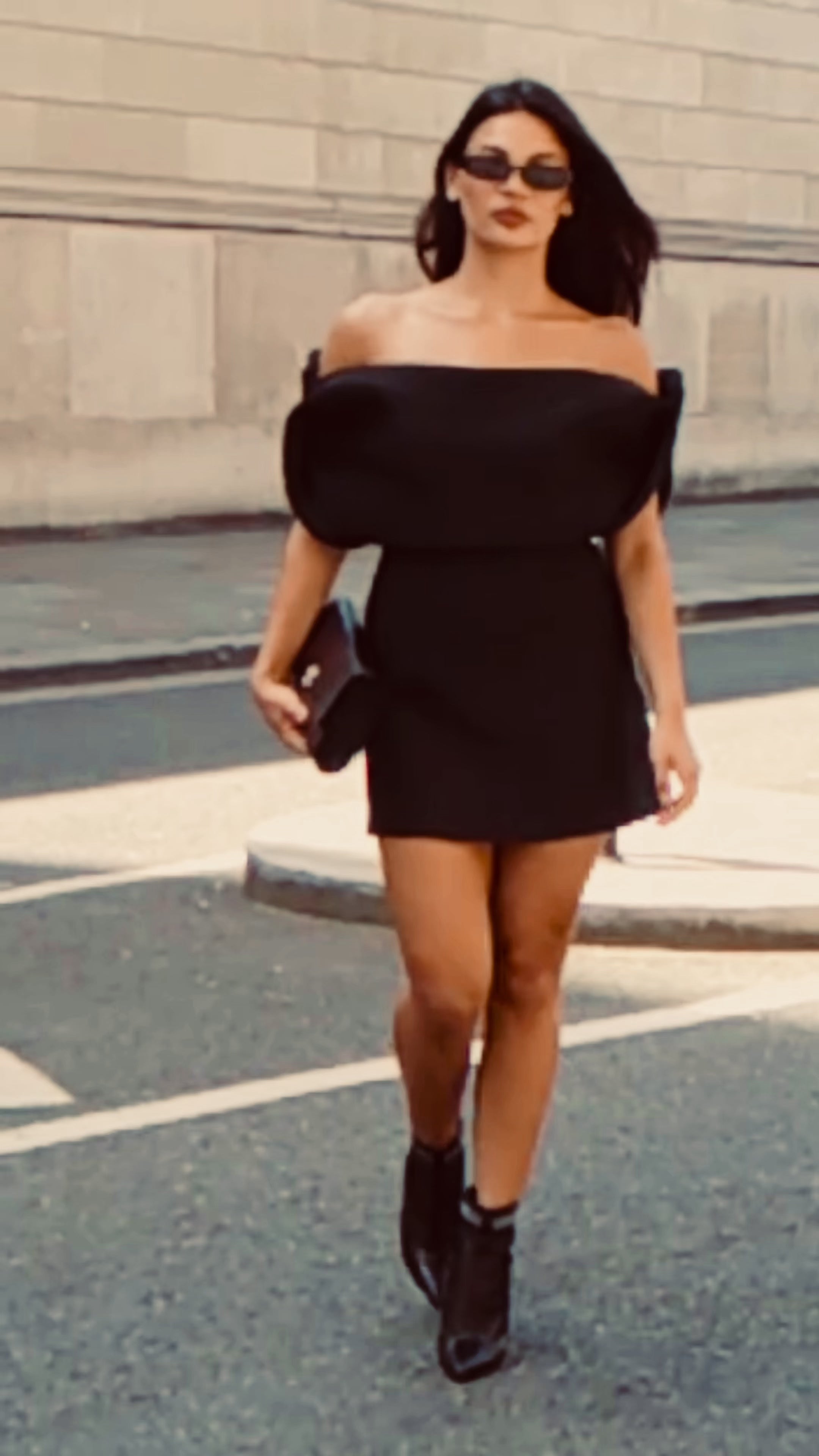 The Valentina Croc Set in Black