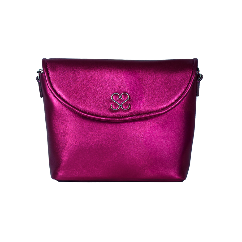 The Avalyn Clutch in Raspberry