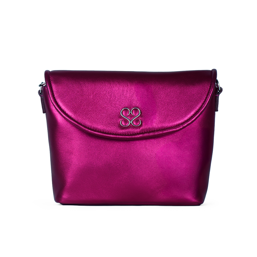 The Avalyn Clutch in Raspberry