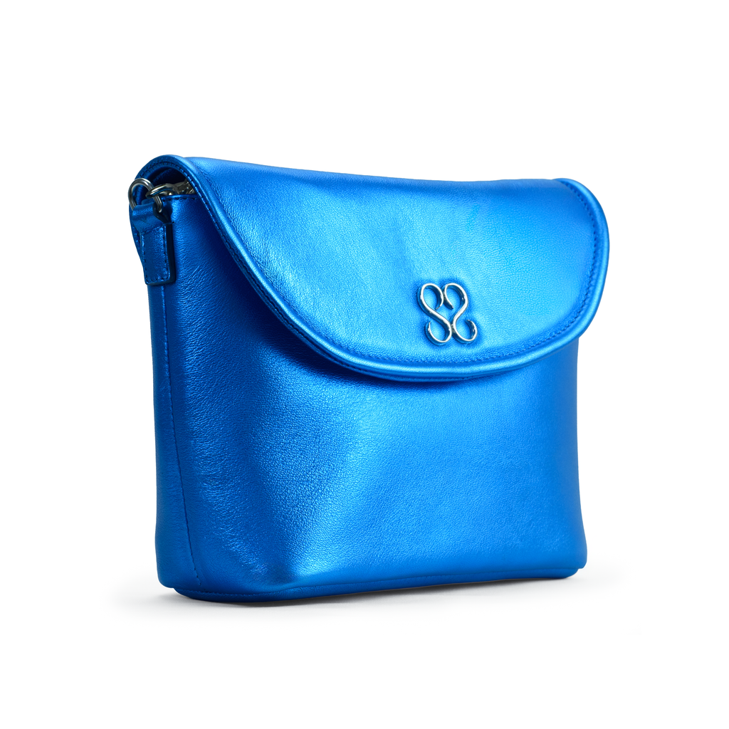 The Avalyn Clutch in Ocean Blue
