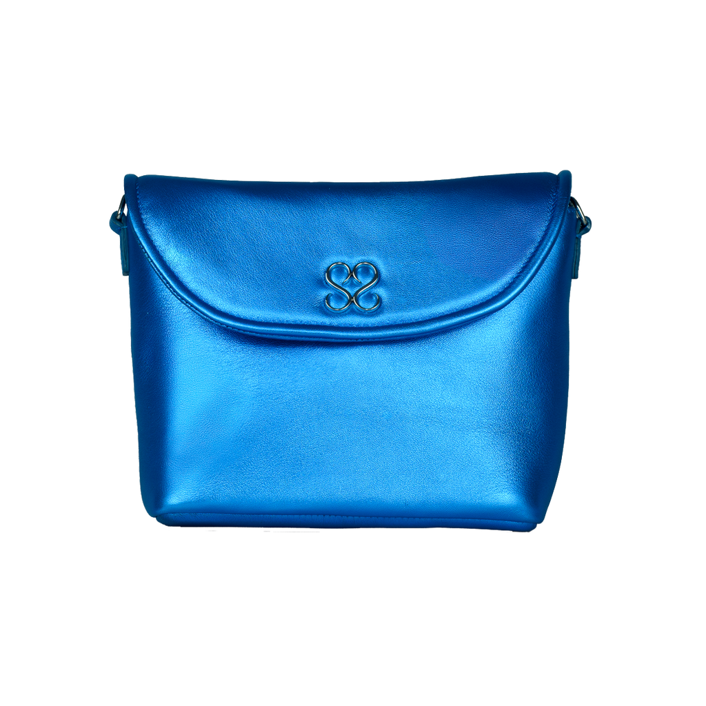 The Avalyn Clutch in Ocean Blue