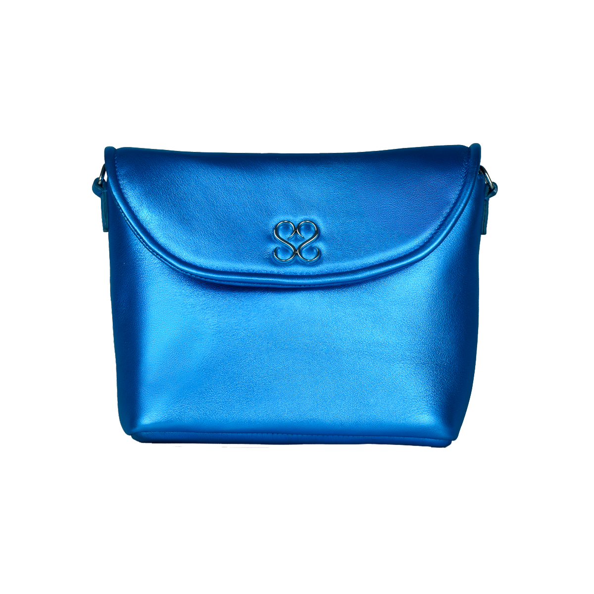 The Avalyn Clutch in Ocean Blue