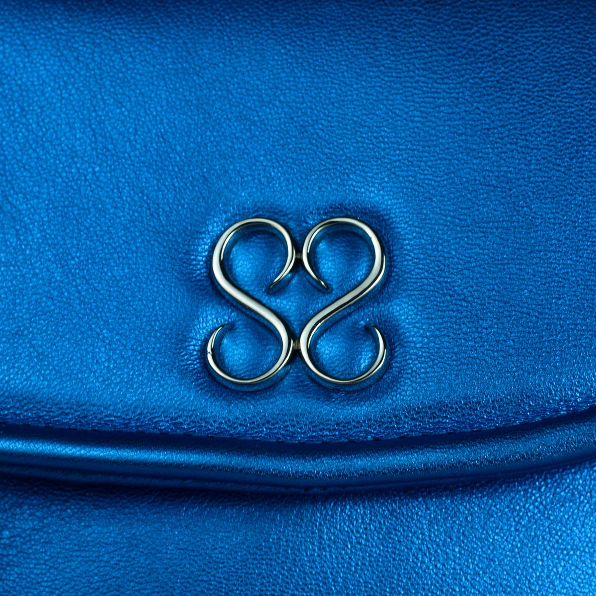 The Avalyn Clutch in Ocean Blue