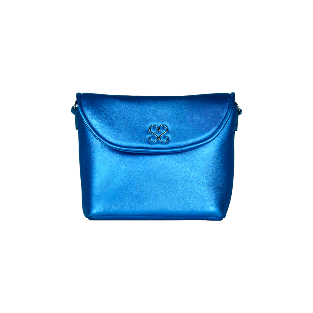 The Avalyn Clutch in Ocean Blue