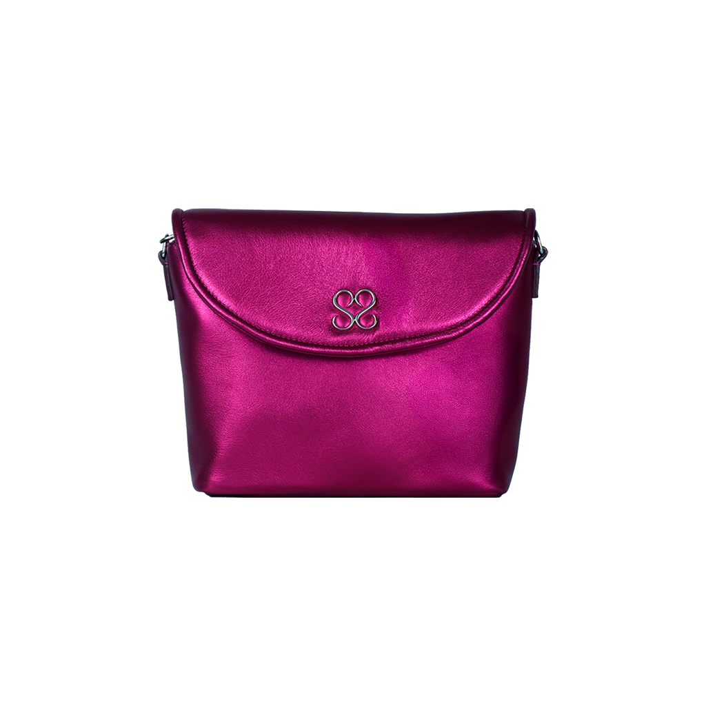 The Avalyn Clutch in Raspberry