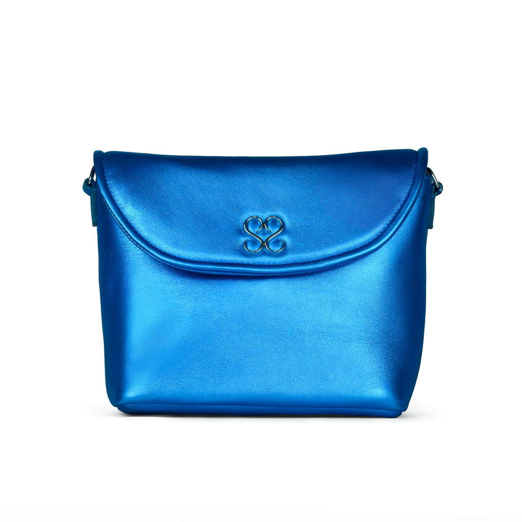 The Avalyn Clutch in Ocean Blue