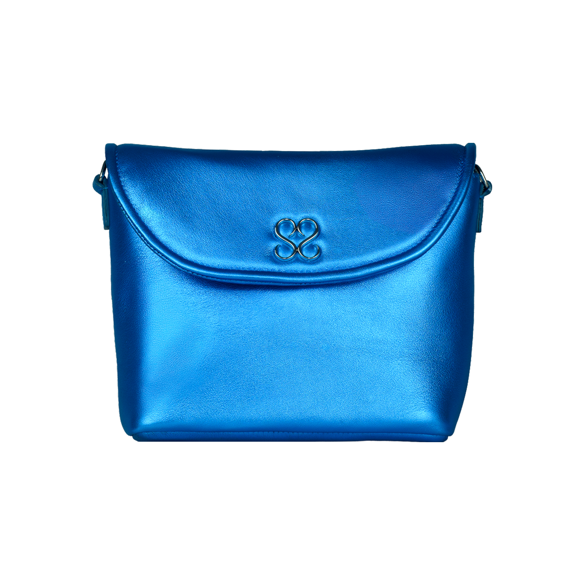 The Avalyn Clutch in Ocean Blue