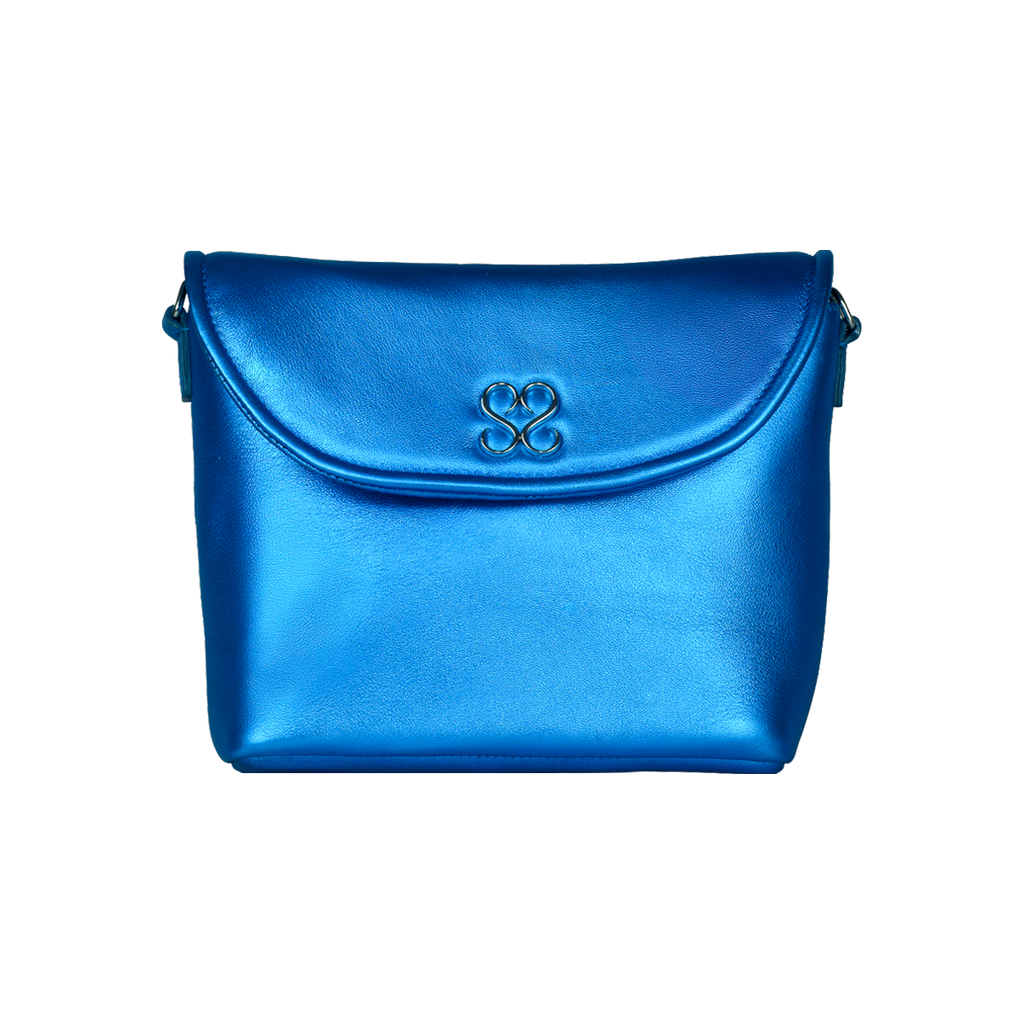 The Avalyn Clutch in Ocean Blue