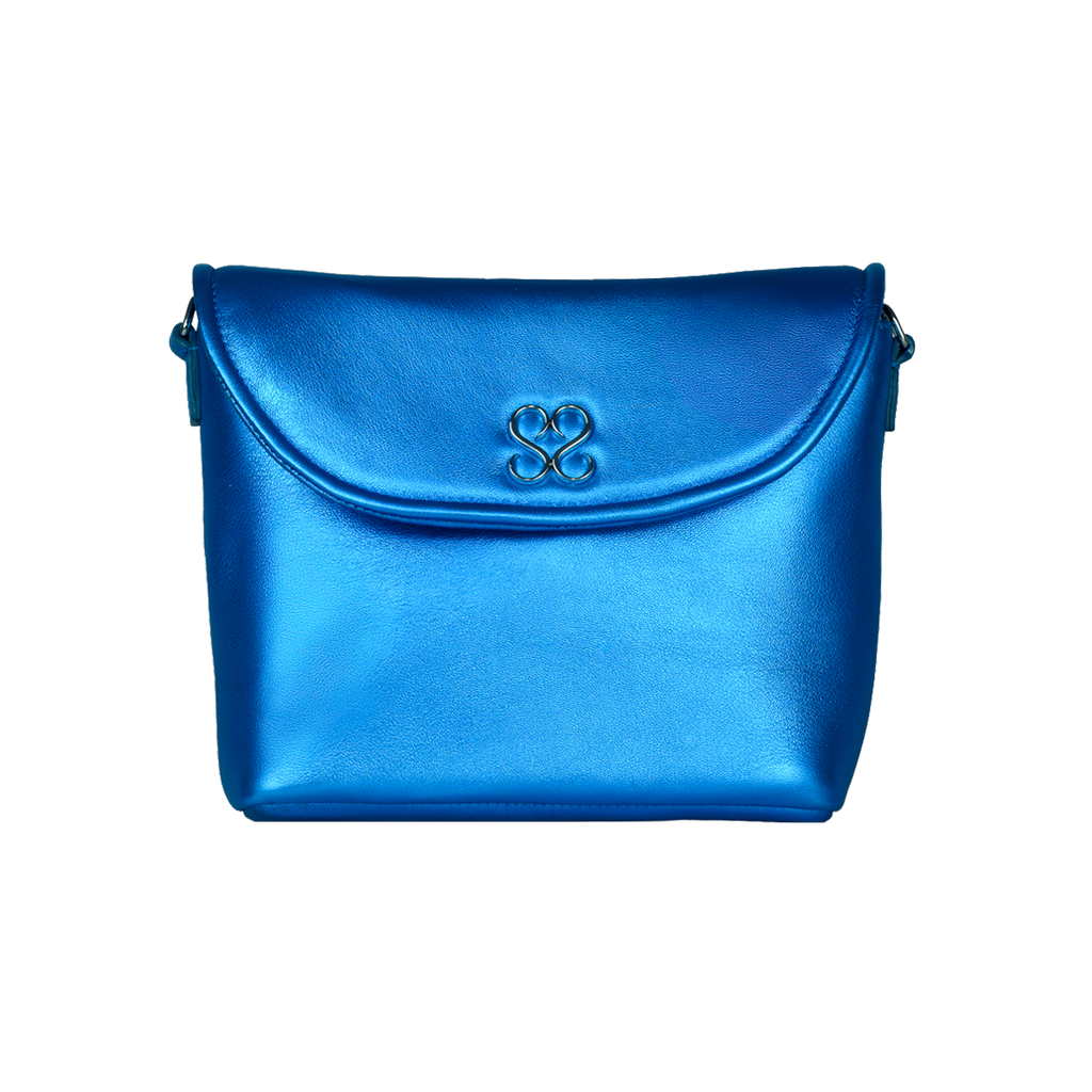 The Avalyn Clutch in Ocean Blue