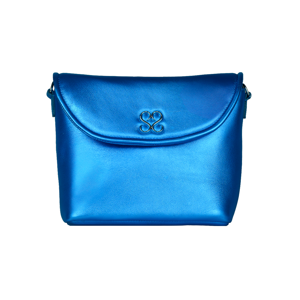 The Avalyn Clutch in Ocean Blue