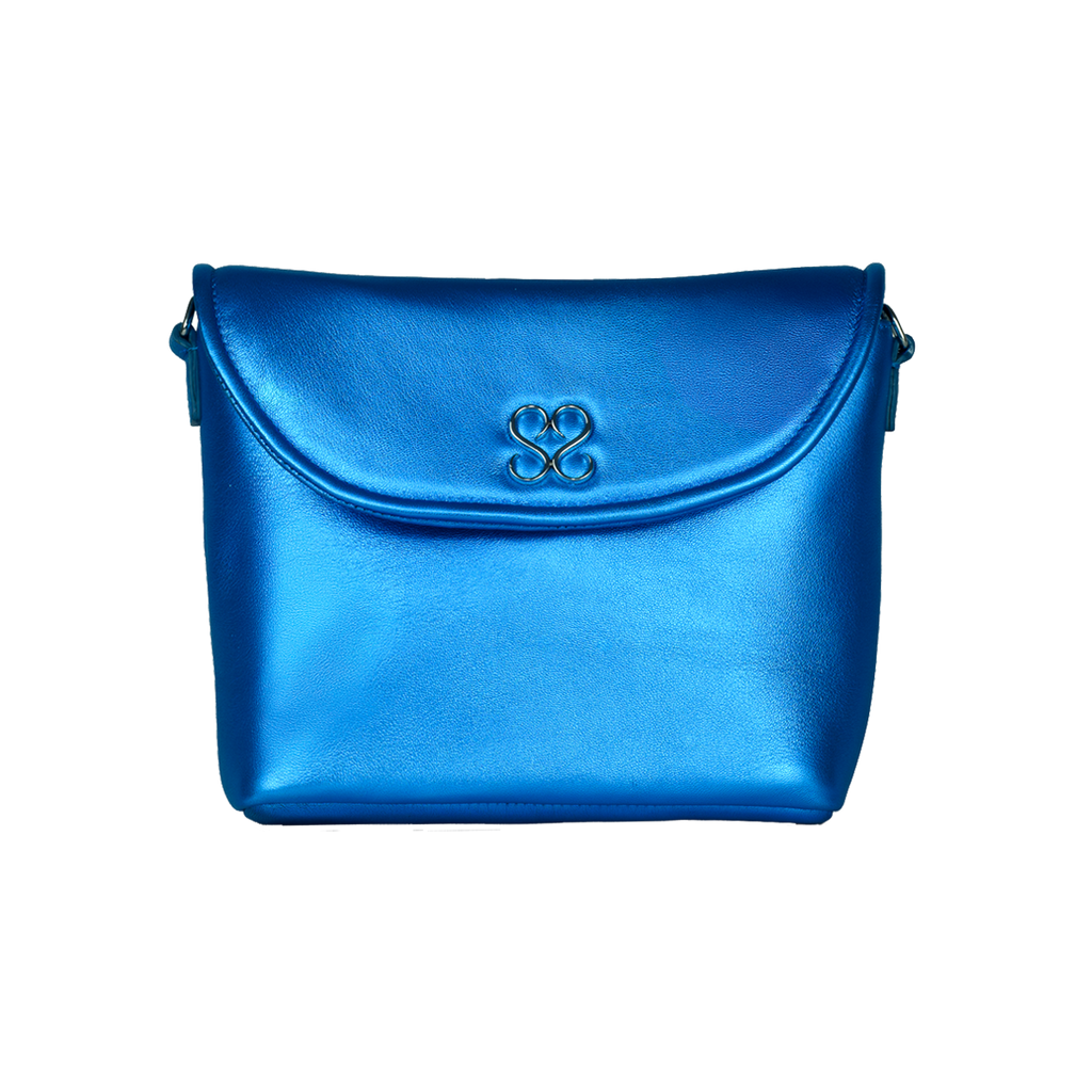 The Avalyn Clutch in Ocean Blue