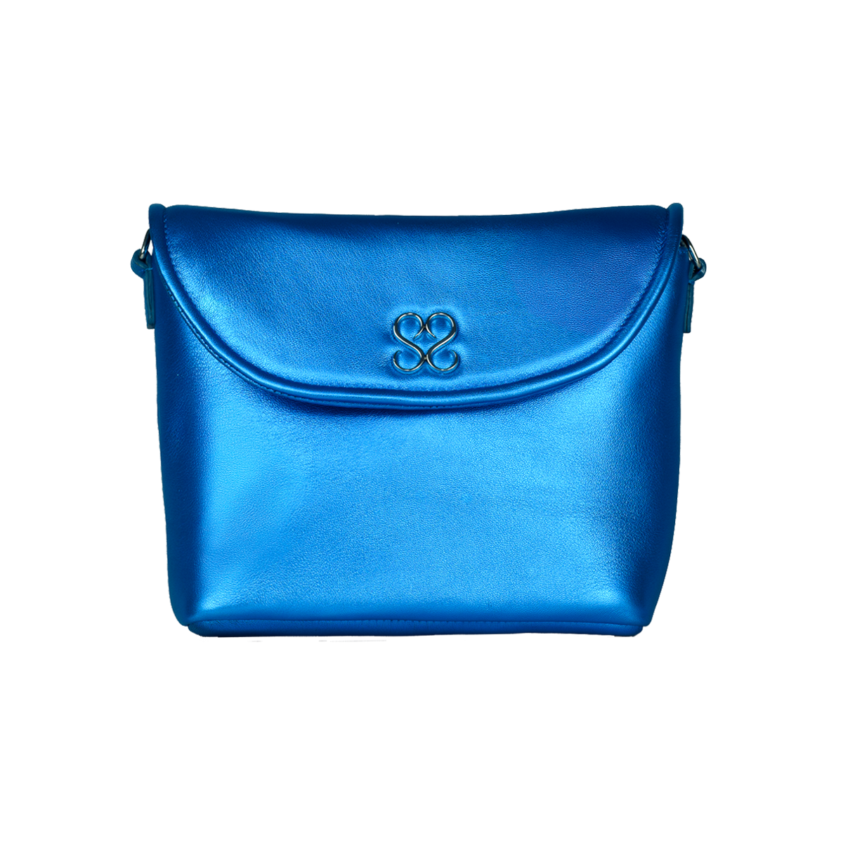 The Avalyn Clutch in Ocean Blue